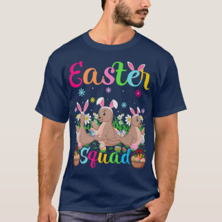 Sea Lion Bunny Ear Funny Easter Squad Sea Lion Hap T-Shirt