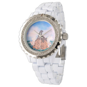 Sea Lion Chillin' on Rock Ocean Splash Tropical Watch