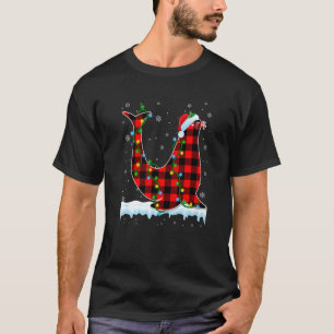 Sea lion Christmas Santa Hat Cute Animals Xmas Lig T-Shirt