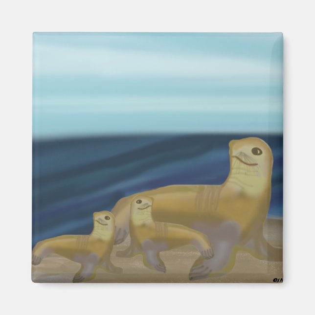 Sea Lion Habitat Magnet (Front)