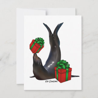 Sea Lion - holiday card