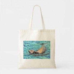 Sea Lion Painting Tote Bag