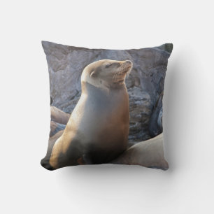 Sea Lion Throw Pillow