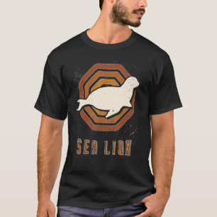 Sea Lion Vintage Retro Classic Animal Love T-Shirt