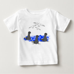 Sea Lions Ocean & Seagulls Toddler Tee