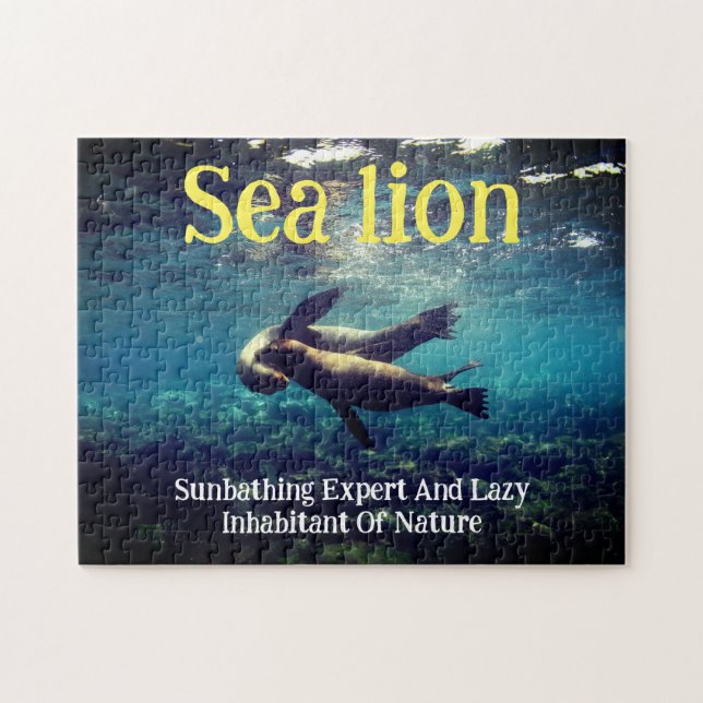 Sea Lions Underwater Jigsaw Puzzle (Horizontal)