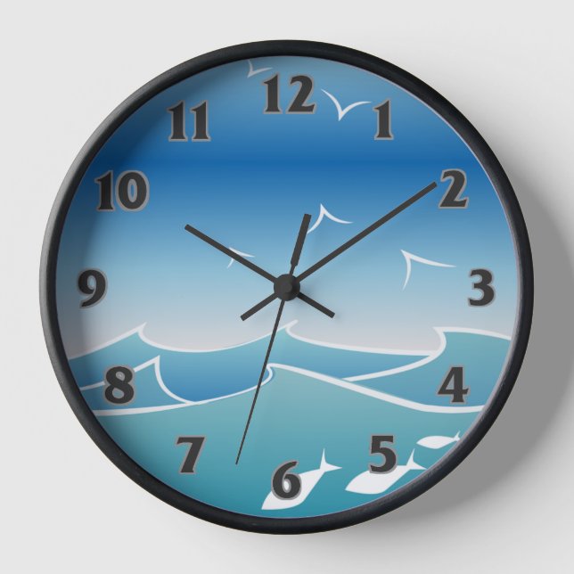 Sea lover clock (Front)