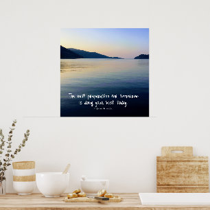 Sea Lover’s Motivational Quote Photo Poster