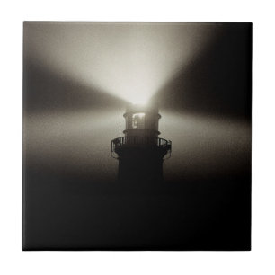 Sea Mist Galleyhead Lighthouse West Cork Ireland Tile