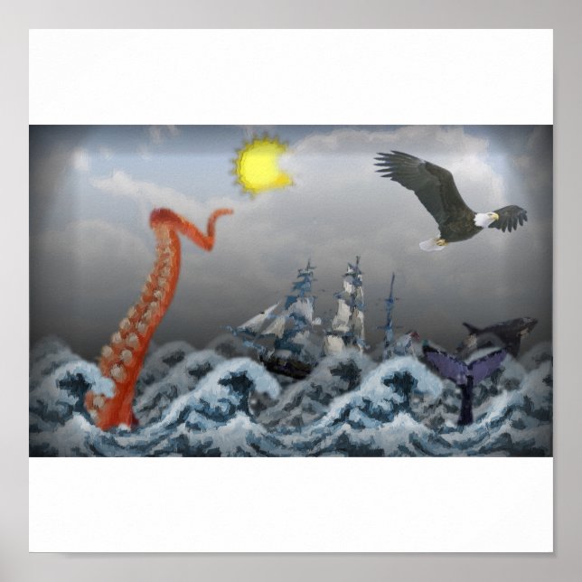 Sea Monster Poster (Front)