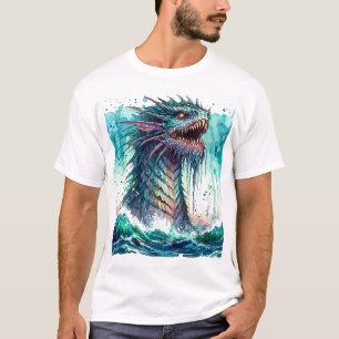 Sea Monster Rising Ocean Horrror T-Shirt