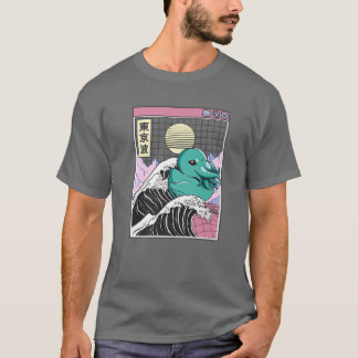 Sea Monster Rubber Duck Kanagawa Wave Kawaii Anime T-Shirt