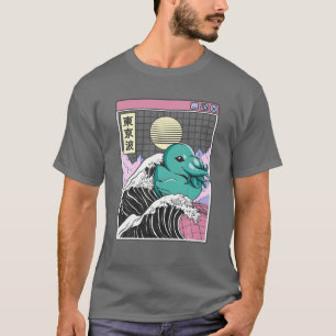 Sea Monster Rubber Duck Kanagawa Wave Kawaii Anime T-Shirt