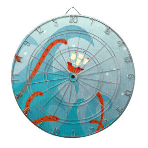 Sea Monster Sailing Dartboard