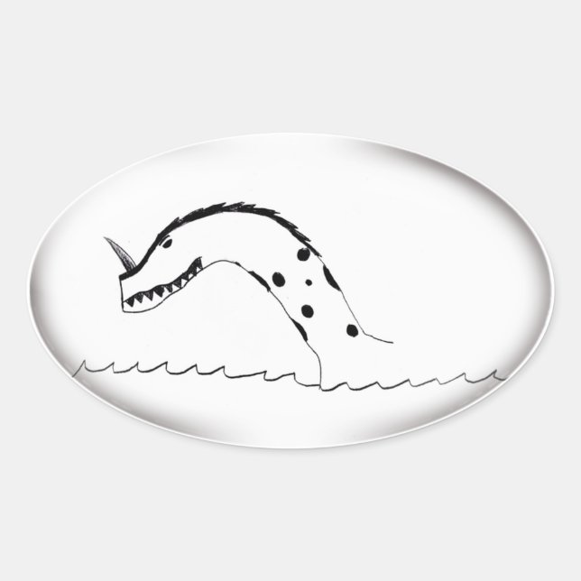 Sea Monster Sticker (Front)