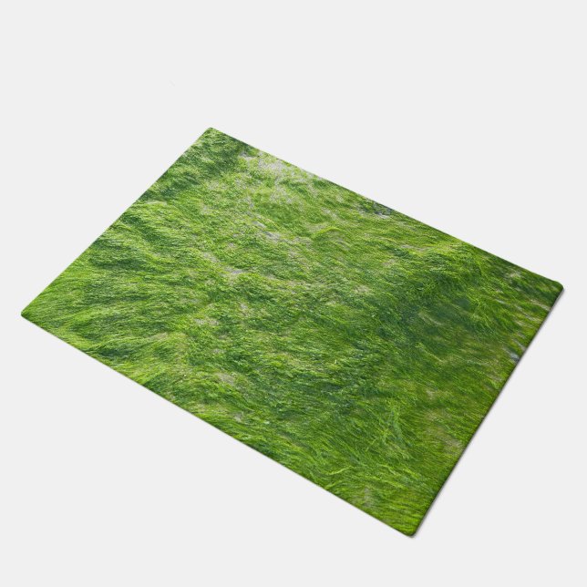 Sea Moss Green Nature Grass Beach Nautical Doormat (Angled)