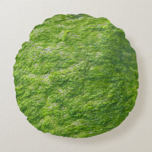 Sea Moss Green Nature Grass Beach Nautical Round Pillow