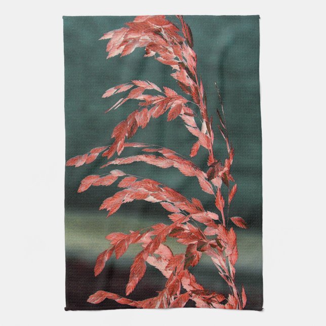 Sea Oats Abstract Kitchen Towel (Vertical)