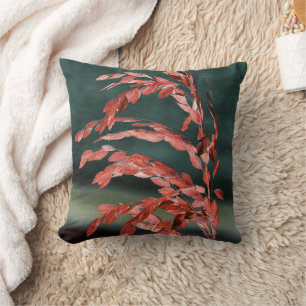 Sea Oats Abstract Throw Pillow