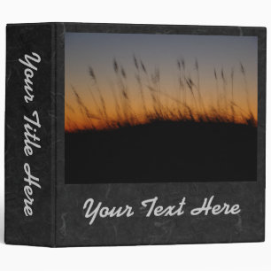 Sea Oats and Dunes at Sunset Binder