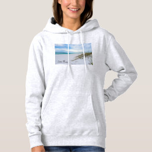 Sea Oats And White Sand Beach Morning Women Hoodie