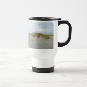 Sea Oats on Sand Dune Outer Banks NC Travel Mug