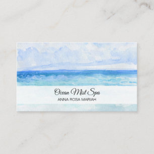 *~*  Sea Ocean Beach Spa Mindfulness Yoga Business Card