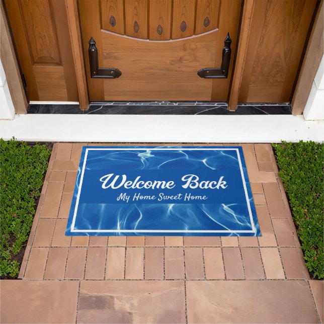 Sea Ocean Beach Water Welcome Back Doormat (Outdoor)