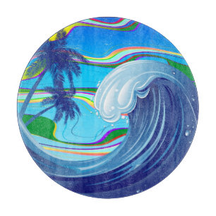 Sea Ocean big Wave Water Cutting Board