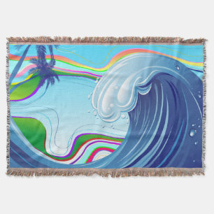 Sea Ocean big Wave Water  Throw Blanket