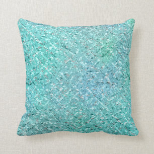 Sea Ocean Blue Marine Aqua Turquoise Tiffany Mint Throw Pillow