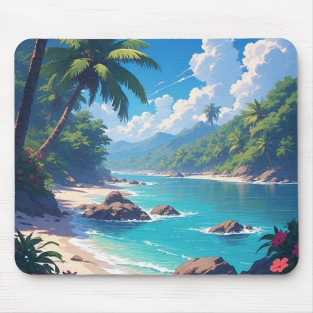 Sea Ocean Landscape Mousepad (Front)