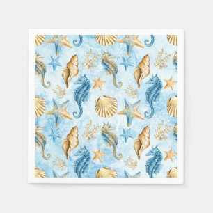 Sea & ocean pattern napkin