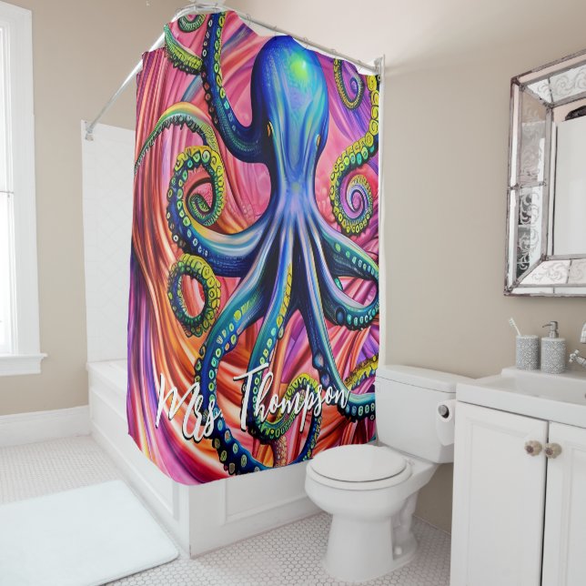 Sea Octopus with Personalized Name (In Situ)
