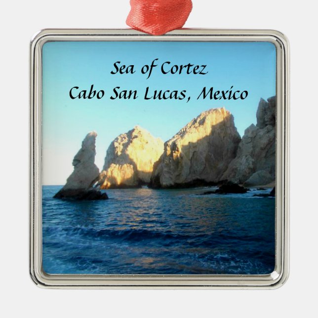 Sea of Cortez Cabo San Lucas Mexico Metal Ornament (Front)