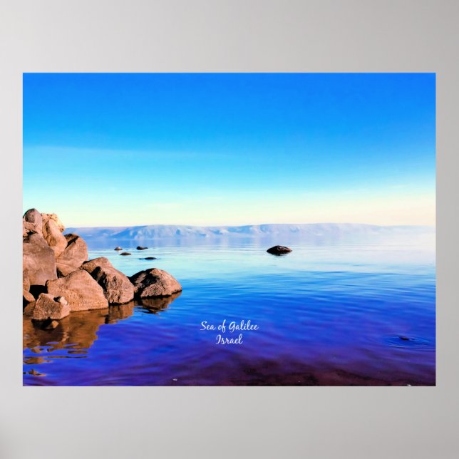 Sea of Galilee, Israel scenic photograph Poster (Front)