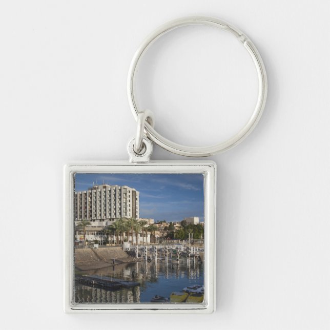 Sea of Galilee-Lake Tiberias waterfront, dawn Keychain (Front)