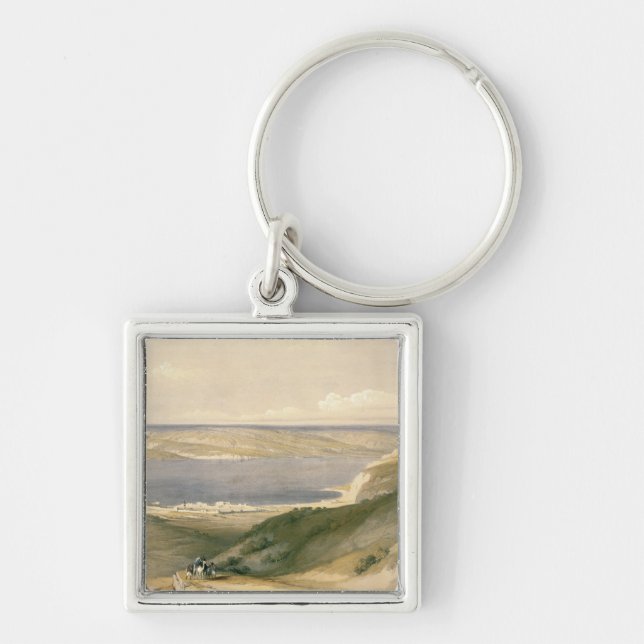 Sea of Galilee or Genezareth, looking towards Bash Keychain (Front)