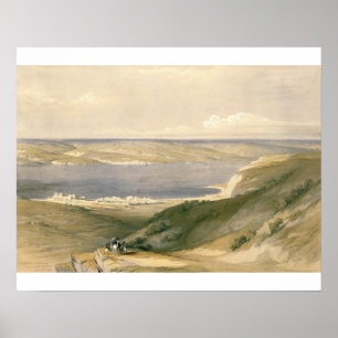 Sea of Galilee or Genezareth, looking towards Bash Poster
