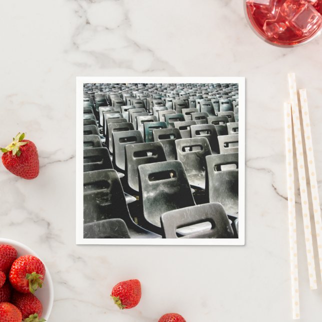 Sea of Grey Chairs Napkin (Insitu)