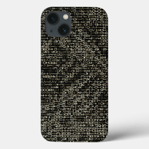 Sea of Sepia Digital Tech Abstract iPhone 13 Case