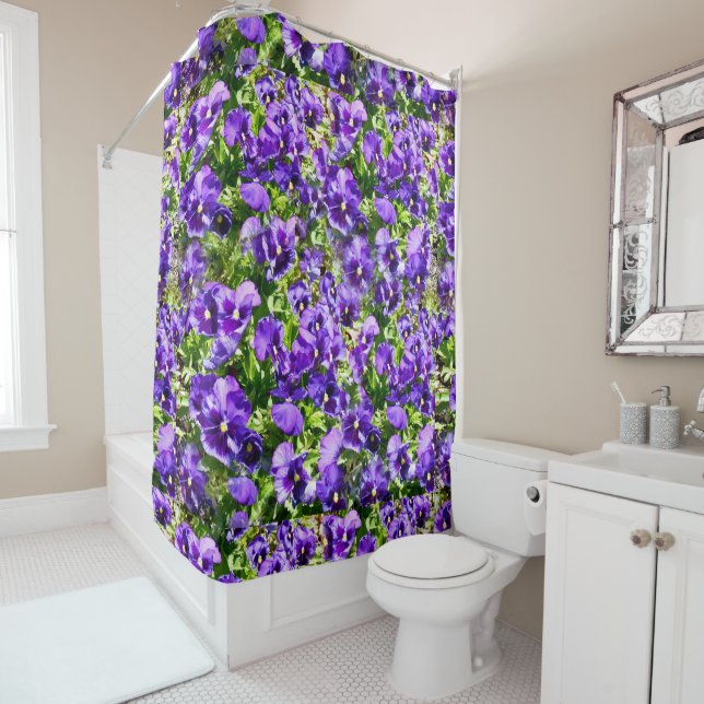 Sea of Serenity: The Beautiful Purple Pansy Field (In Situ)