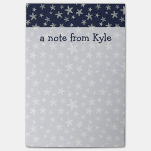 Sea Of Starfish Pattern Add Your Name Post-it Notes