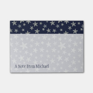 Sea Of Starfish Pattern Add Your Name Post-it Notes