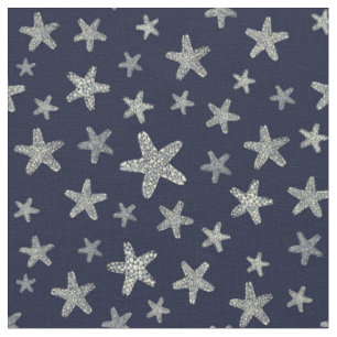Sea Of Starfish Pattern Fabric