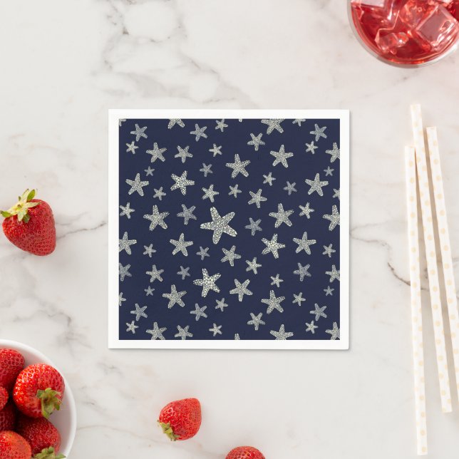 Sea Of Starfish Pattern Napkin (Insitu)