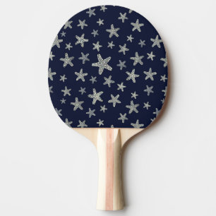 Sea Of Starfish Pattern Ping Pong Paddle