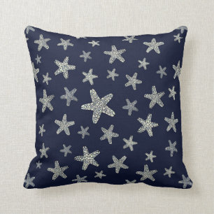 Sea Of Starfish Pattern Throw Pillow