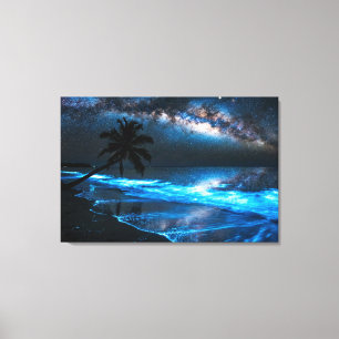 Sea of Stars Bioluminescence - Vaadhoo Maldives  Canvas Print