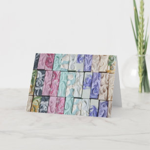 Sea of Swirls - Carte de voeux Soap Art